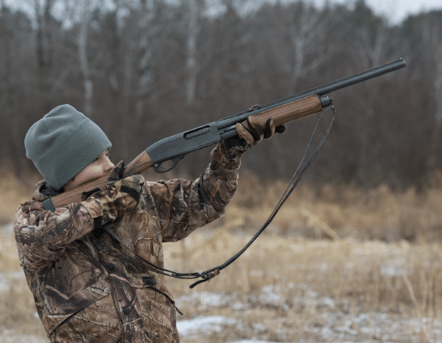 Young hunter aiming high